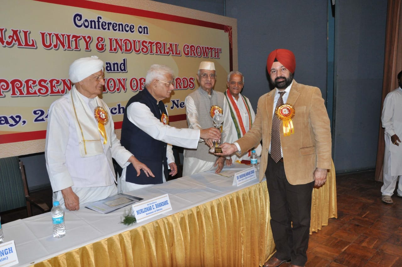 Excellence in Technical Education Award  -   Presented by H.E. Sh. Murlidhar C. Bhandare, Ex-Governor of Odisha along with Dr. Bhishma Narian, Ex-Governor Tamil Nadu & Ch. Randhir Singh, Ex-Governor, Sikkim